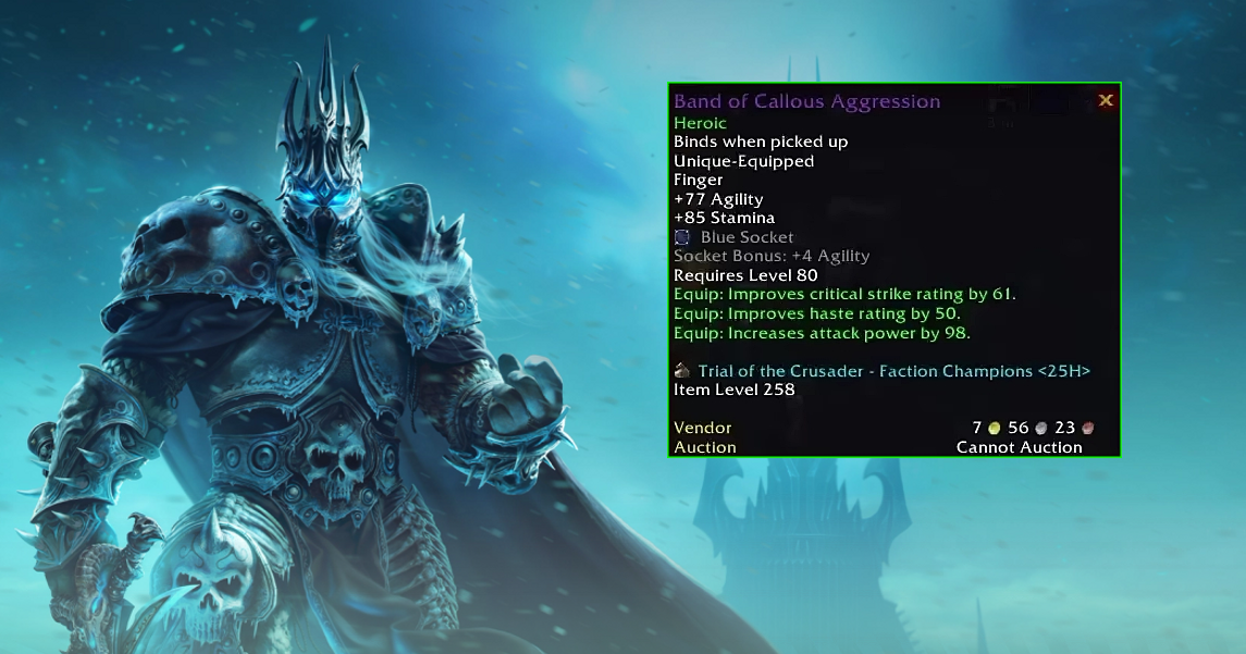 Pierścień z World of Warcraft Classic sprzedany za 20 tys. zł