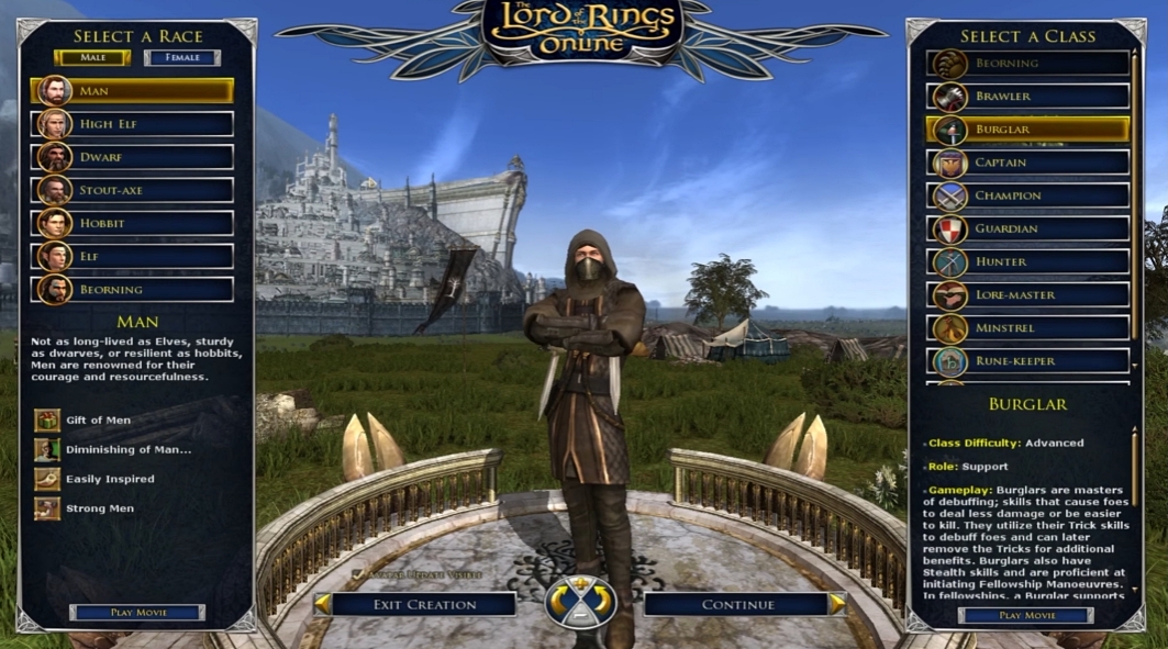 Lord of the Rings Online dostał dziś nowe kombinacje ras i klas postaci