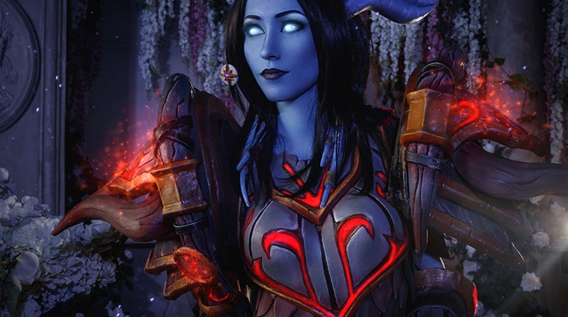 Ukraińska cosplayerka jako Draenei z World of Warcraft