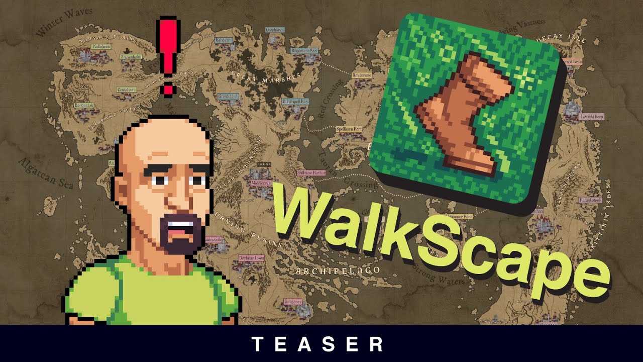Expienie poprzez chodzenie na spacery? WalkScape to nowe, mobilne MMORPG!