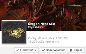 Nic nieznacząca informacja: Dragon Nest z 1 milionem fanów na Fejsie