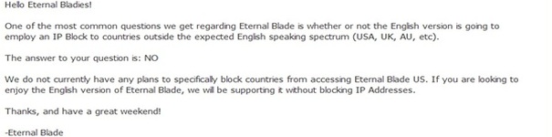 Eternal Blade nie będzie miał bloka IP. Plus: pełna lista postaci