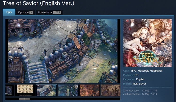 Tree of Savior szybciej niż się spodziewaliśmy?! Anglojęzyczna wersja pojawiła się właśnie... na STEAM Greenlight. UPDATE: już dostała zielone światło!