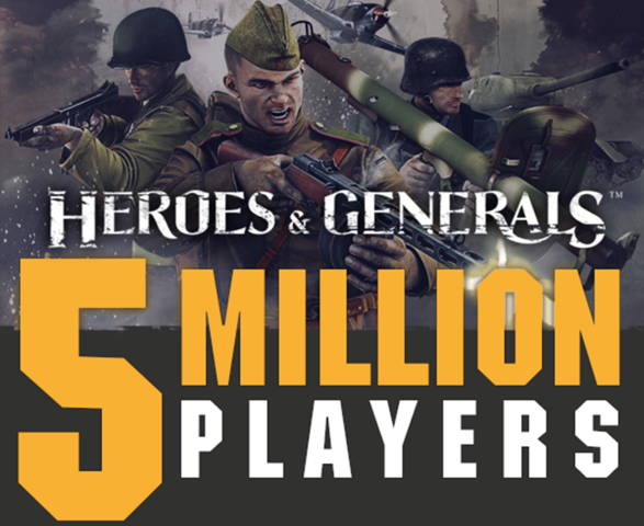 Heroes & Generals ma się czym chwalić. 5 milionów zarejestrowanych graczy ze 172 krajów