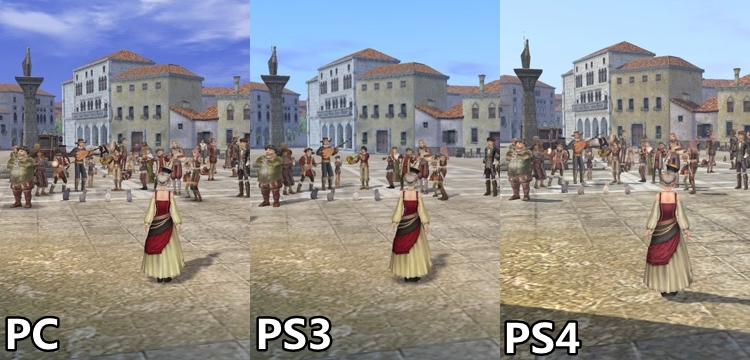 Porównanie grafiki Uncharted Waters Online na PC, PS3 i PS4