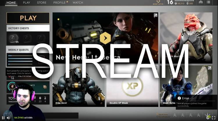 STREAM z PARAGON!