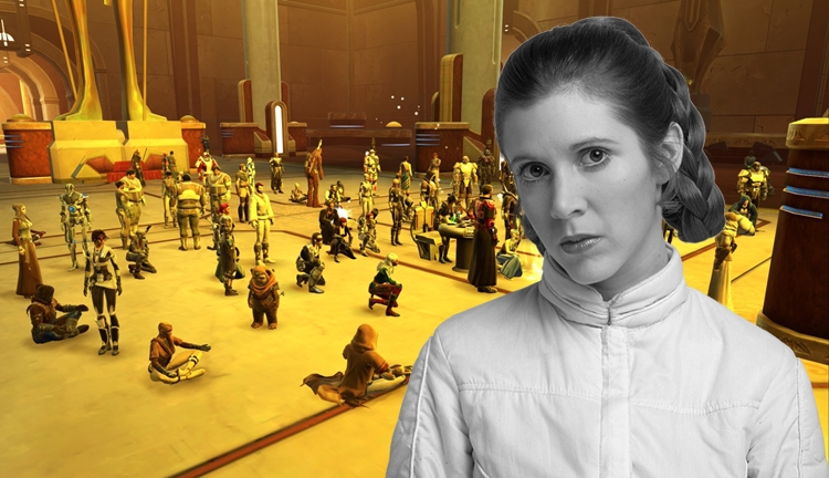 Carrie Fisher (Księżniczka Leia) nie żyje. Gracze SWTOR-a uczcili jej pamięć
