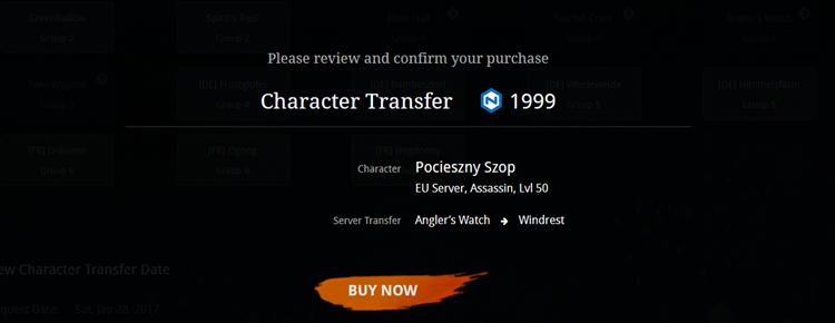 NCSoft życzy sobie 100 złotych ($25) za transfer postaci w Blade & Soul
