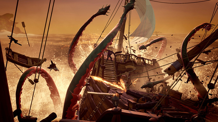 Sea of Thieves przed premierą prezentuje Krakena