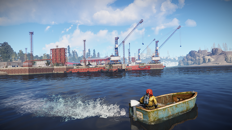 Rust wprowadza pierwszy pojazd kontrolowany przez gracza – łódź