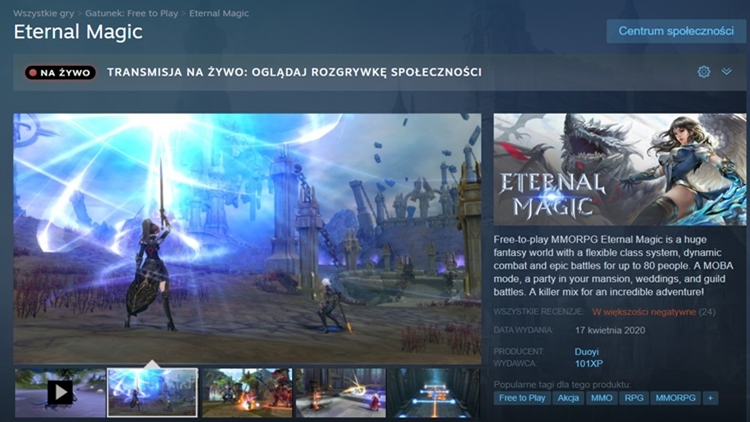 Eternal Magic - „wspaniały” MMORPG zadebiutował na Steamie