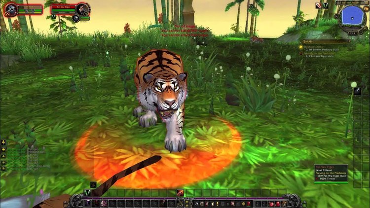 World of Warcraft jako gra first-person. Pewien gracz zdobył w ten sposób max level