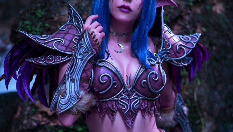 Polska cosplayerka jako Nocna Elfka z World of Warcraft